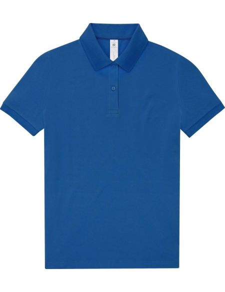 Damen-Piqué-Poloshirt aus Bio-Baumwolle Inspire Polo Königsblau