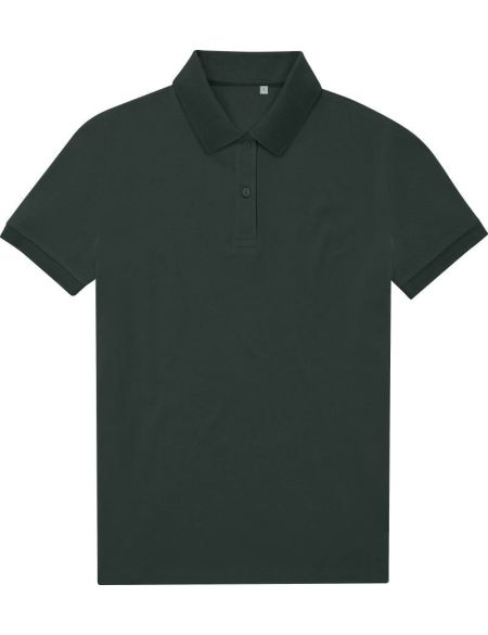 Damen-Sportpoloshirt My Eco Polo 65/35 Damen dunkler Wald