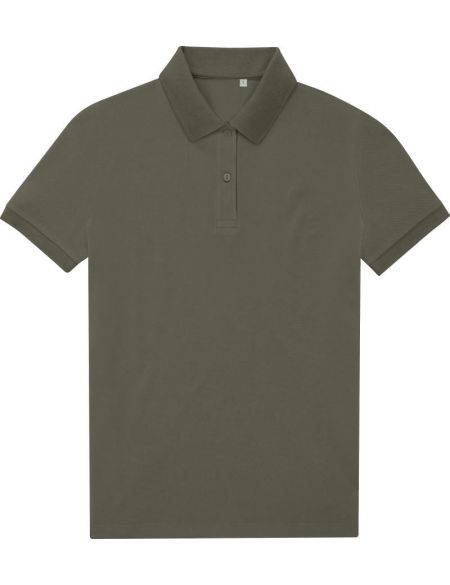 Damen-Sportpoloshirt My Eco Polo 65/35 Damen Camo Grün