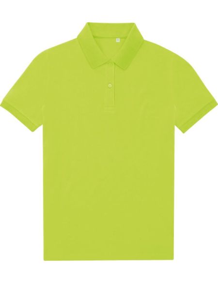 Damen-Sportpoloshirt My Eco Polo 65/35 Damen Acid Lime