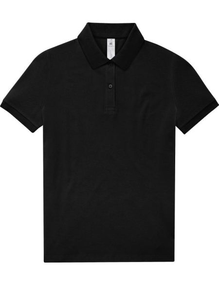 Damen-Poloshirt Piqué My Polo 180 Damen schwarz