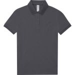 Damen-Poloshirt Piqué My Polo 180 Damen dunkelgrau