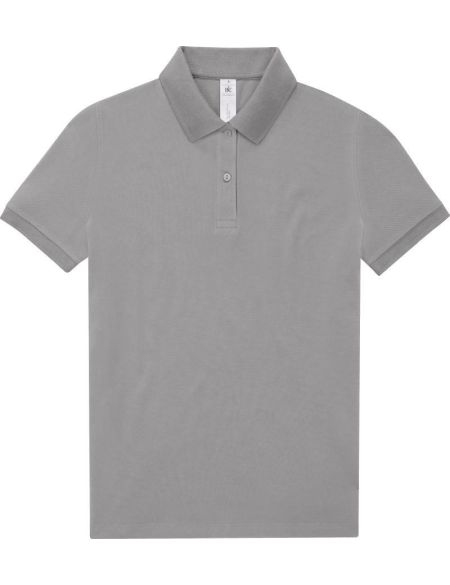 Damen-Poloshirt Piqué My Polo 180 Damen Sport Grau