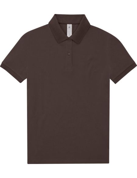 Damen-Poloshirt Piqué My Polo 180 Damen Röstkaffee