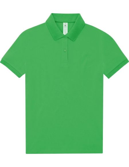 Damen-Poloshirt Piqué My Polo 180 Damen apfelgrün