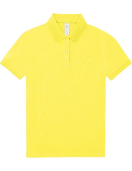 Damen-Poloshirt Piqué My Polo 180 Damen solargelb