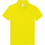 Damen-Poloshirt Piqué My Polo 180 Damen Pixel Lime
