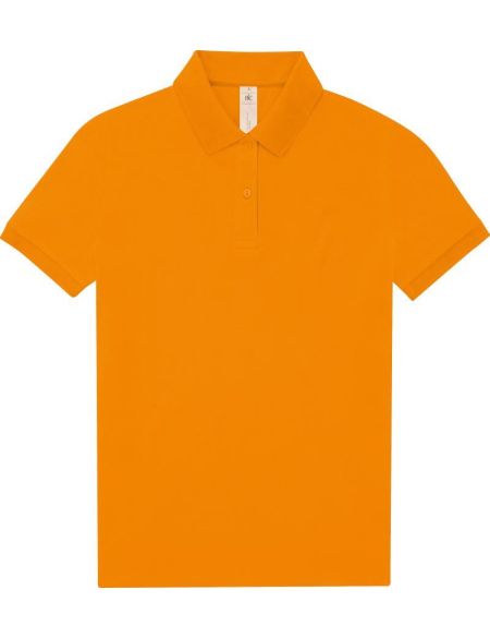 Damen-Poloshirt Piqué My Polo 180 Damen Meta Orange