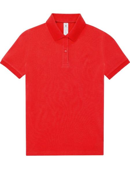 Damen-Poloshirt Piqué My Polo 180 Damen rot