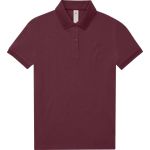 Damen-Poloshirt Piqué My Polo 180 Damen weinrot