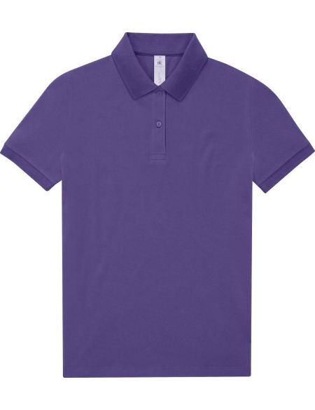 Damen-Poloshirt Piqué My Polo 180 Damen strahlend lila
