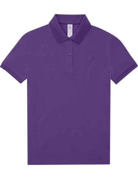 Damen-Poloshirt Piqué My Polo 180 Damen Meta-Flieder