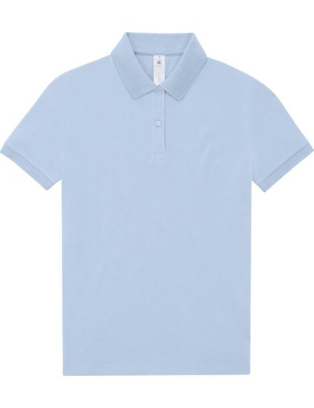 Damen-Poloshirt Piqué My Polo 180 Damen Blushblau