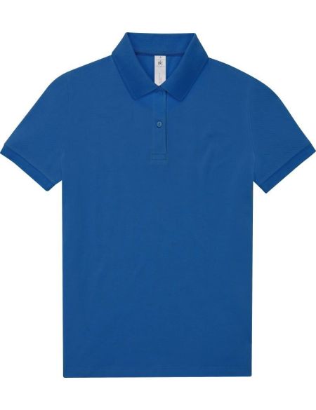 Damen-Poloshirt Piqué My Polo 180 Damen Königsblau