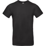 T-Shirt aus schwerer Baumwolle E190 schwarz