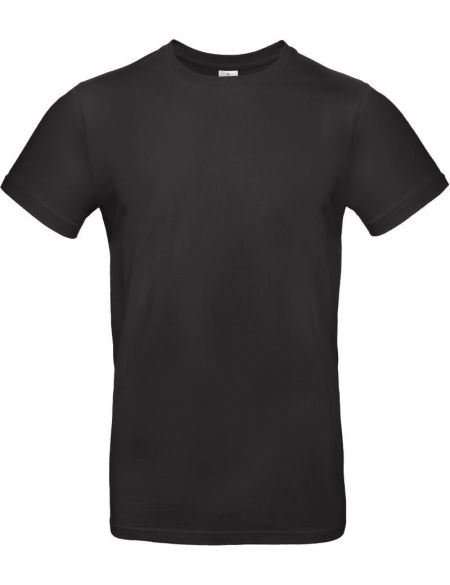 T-Shirt aus schwerer Baumwolle E190 schwarz