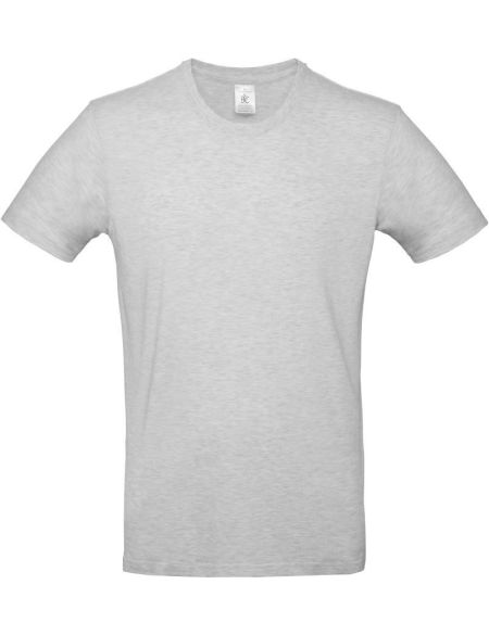 T-Shirt aus schwerer Baumwolle E190-Asche