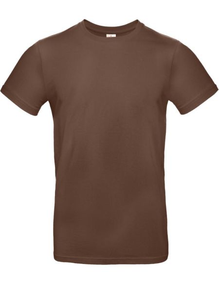 T-Shirt aus schwerer Baumwolle E190 Schokolade