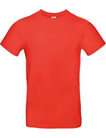 T-Shirt aus schwerer Baumwolle E190 Sunset Orange