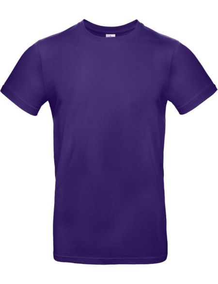 T-Shirt aus schwerer Baumwolle E190 in strahlendem Lila