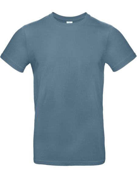 T-Shirt aus schwerer Baumwolle E190 steinblau