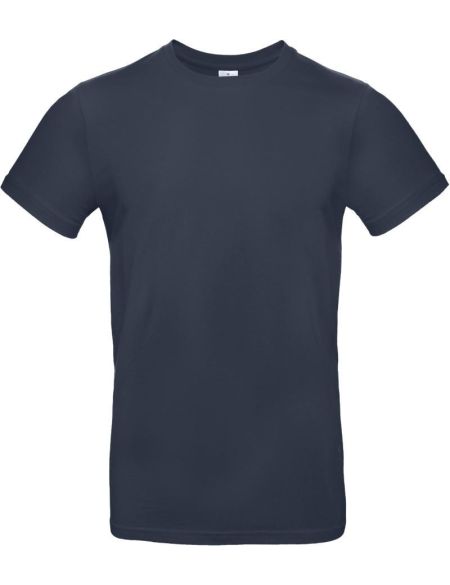 T-Shirt aus schwerer Baumwolle E190 in Marineblau