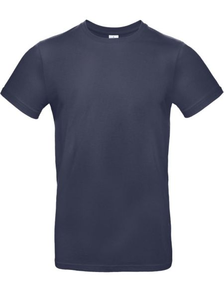 T-Shirt aus schwerer Baumwolle E190 in Marineblau