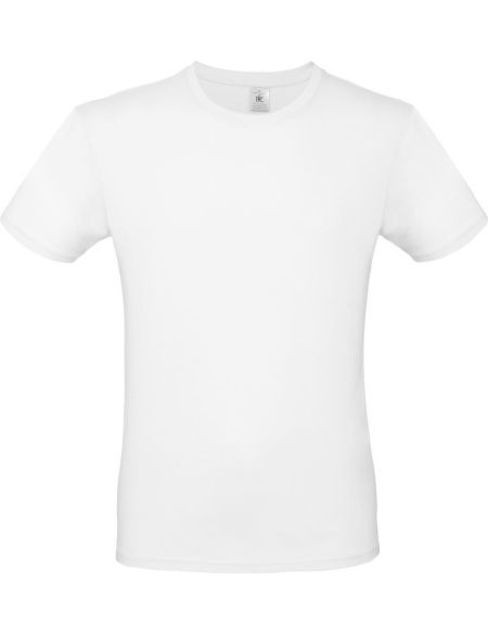 T-Shirt aus leichter Baumwolle E150 weiß