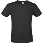 T-Shirt aus leichter Baumwolle E150 schwarz