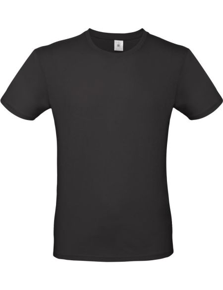 T-Shirt aus leichter Baumwolle E150 schwarz