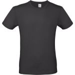 T-Shirt aus leichter Baumwolle E150 schwarz pur