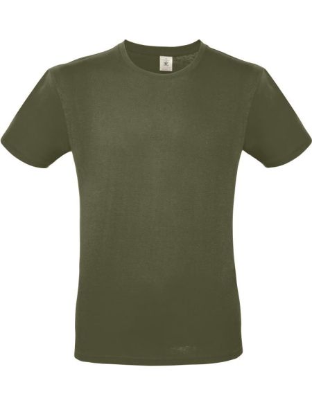 T-Shirt aus leichter Baumwolle E150 Urban Khaki