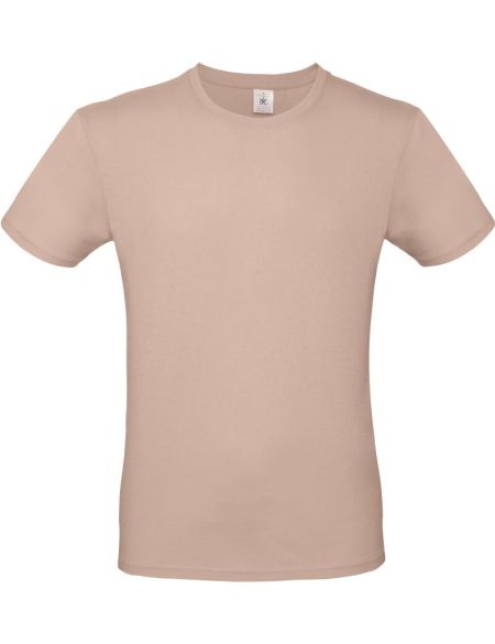 T-Shirt aus leichter Baumwolle E150 Millennial Pink