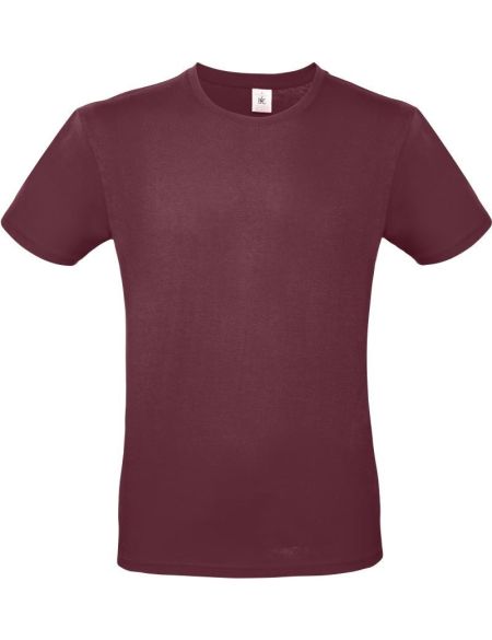T-Shirt aus leichter Baumwolle E150 Burgund
