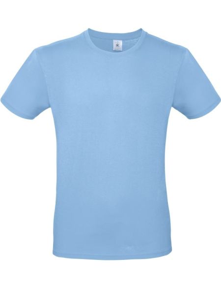 T-Shirt aus leichter Baumwolle E150 himmelblau