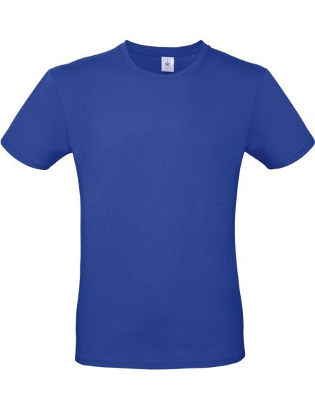 T-Shirt aus leichter Baumwolle E150 Kobaltblau
