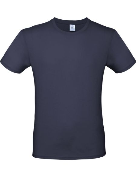 T-Shirt aus leichter Baumwolle E150 in Marineblau