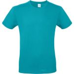T-Shirt aus leichter Baumwolle E150 in echtem Türkis