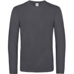 Langarm-T-Shirt aus schwerer Baumwolle E190 LSL in Dunkelgrau