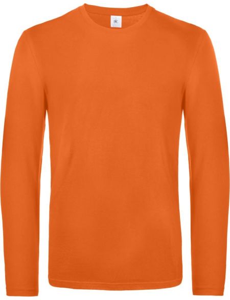 Langärmliges T-Shirt E190 LSL aus schwerer Baumwolle in urbanem Orange
