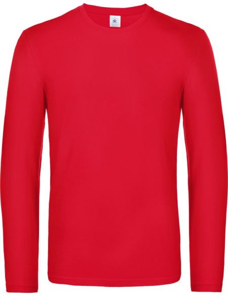 Langarm-T-Shirt aus schwerer Baumwolle E190 LSL weiß