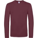 Langärmliges T-Shirt aus schwerer Baumwolle E190 LSL Burgunderrot