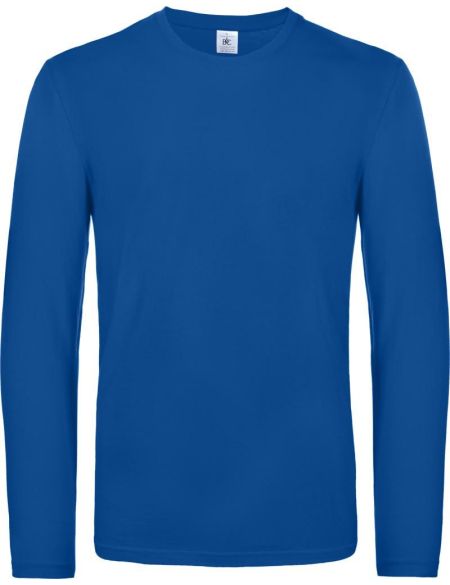 Langarm-T-Shirt aus schwerer Baumwolle E190 LSL in Königsblau
