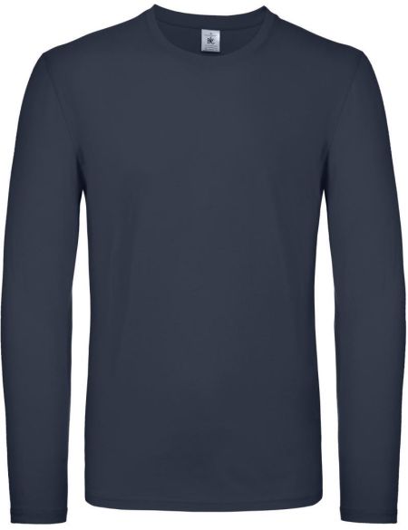 E150 LSL Marineblaues Langarm-T-Shirt
