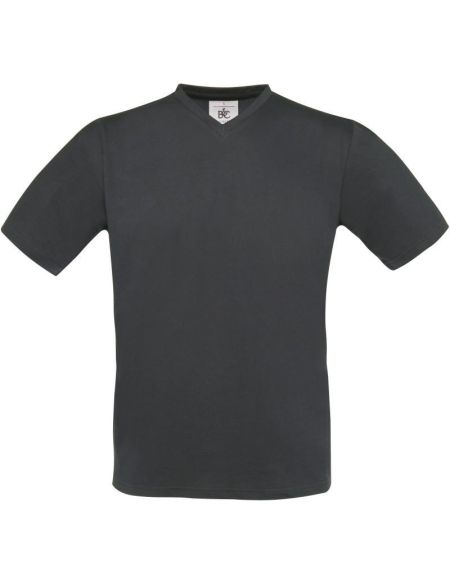 T-Shirt mit V-Ausschnitt Exact V-Neck dunkelgrau