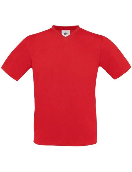 T-Shirt mit V-Ausschnitt Exact V-Neck rot