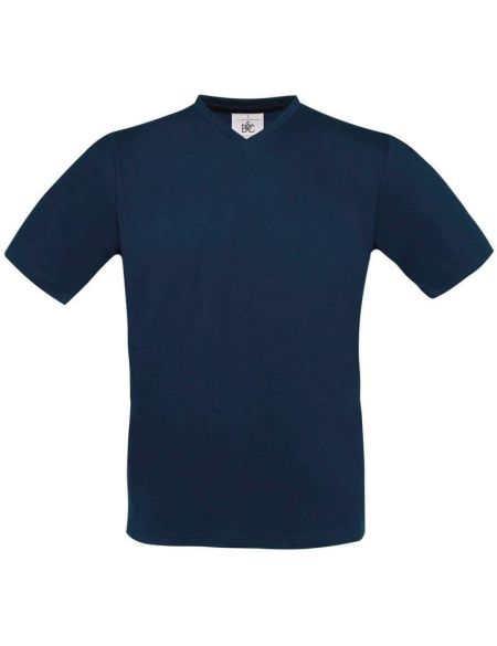 T-Shirt mit V-Ausschnitt Exact V-Neck Marineblau