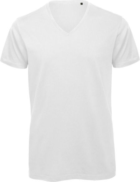 T-Shirt mit V-Ausschnitt Inspire VT Herren weiß