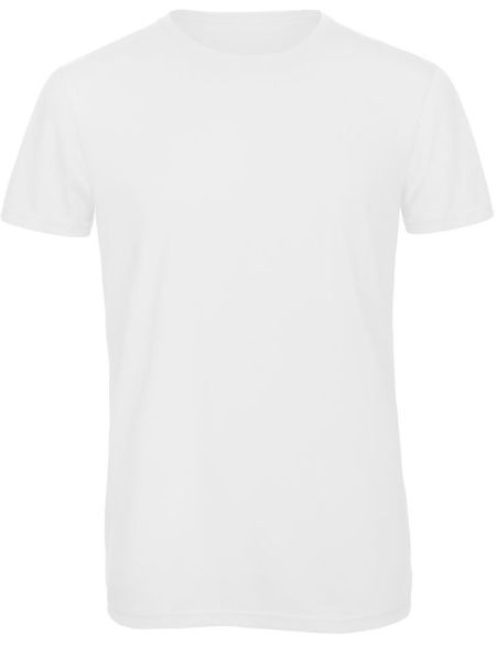 Herren T-Shirt Triblend Herren weiß
