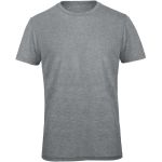 Herren-T-Shirt Triblend Herren hellgrau meliert